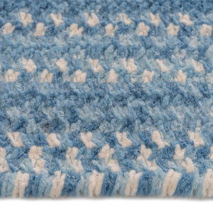 Capel Rugs Bambini Soft Cotton Chenille Braided Area Rug - Perfect For Infants, Crawlers, And Toddlers' Comfort Cloud Blue 70% Cotton,30% Polyester 0377qs00240800400