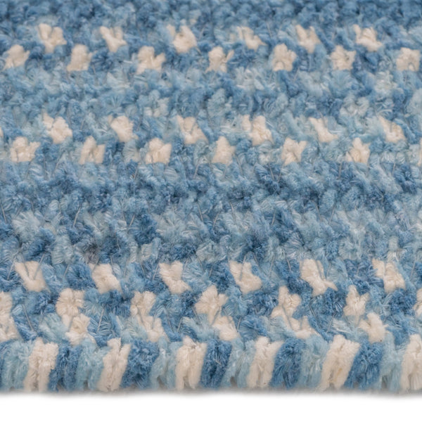 Capel Rugs Bambini Soft Cotton Chenille Braided Area Rug - Perfect For Infants, Crawlers, And Toddlers' Comfort Cloud Blue 70% Cotton,30% Polyester 0377qs00240800400
