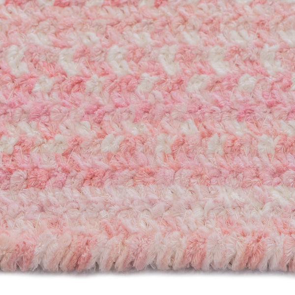 Capel Rugs Bambini Soft Cotton Chenille Braided Area Rug - Perfect For Infants, Crawlers, And Toddlers' Comfort Pretty In Pink 70% Cotton,30% Polyester 0377qs00200030500