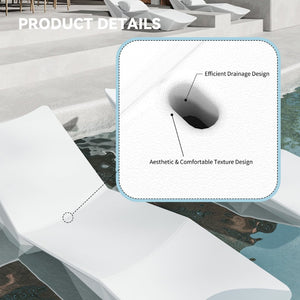 English Elm Quick Assembly Pool Lounger with S-curve Spine Support Uv Resistant Outdoor Float W5756P484430