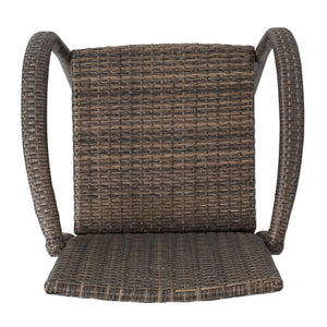 English Elm Christopher Knight Home® - Littleton Barstools Set Of 2 - Modern Wrapped-Wicker Style With Durable Iron Frame For Outdoors 57113.00MCA