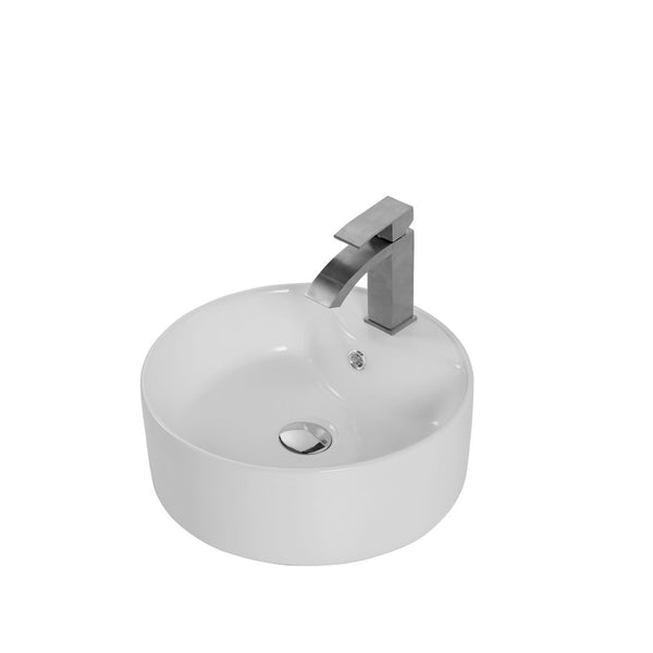 English Elm Bothwa Square Vessel Sink Vitreous Ceramic Above Counter Basin Cupc Certified B2724P262369