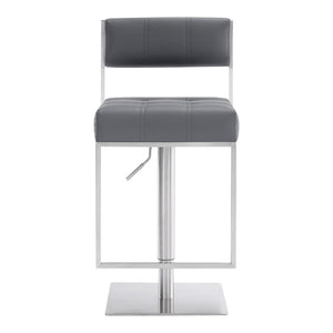 English Elm Michele Swivel Barstool Faux Leather Seat Pneumatic Height Adjustable Kitchen Island B2736P464876