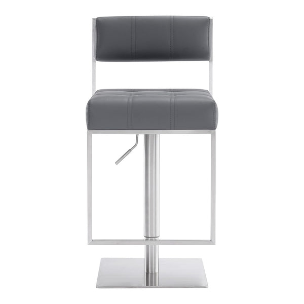 English Elm Michele Swivel Barstool Faux Leather Seat Pneumatic Height Adjustable Kitchen Island B2736P464876