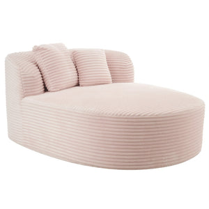English Elm Swivel Barrel Accent Chair Chenille Tufted Round Club Seat for Living Room Lounge Pink N719S002370P