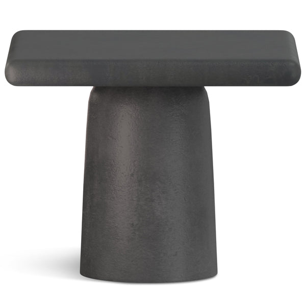 English Elm Zachary Cast Aluminum 2-Piece Coffee Table Set in Graphite & Black Nickel – Handcrafted, Textured Chic B136P239030