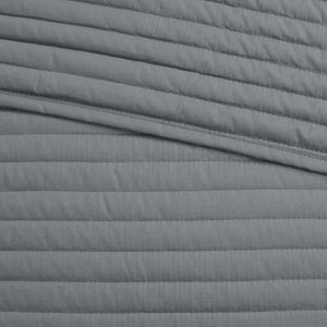 English Elm 8 Piece Printed Seersucker Comforter Set In Yellow & Gray - Stylish, Hypoallergenic King/Cal King Collection B03597255