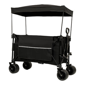 English Elm Collapsible Heavy Duty Folding Wagon with All-terrain Wheels for Beach and Camping W2932P253157