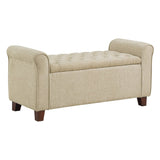 OSP Home Furnishings Crowder Storage Bench Linen