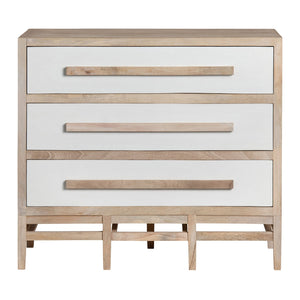 Crestview Collection Transitional 3 Drawer Accent Chest In Mango Wood – Modern Elegance With Natural Finish & Stability Brown Solid Wood Cvfnr4270