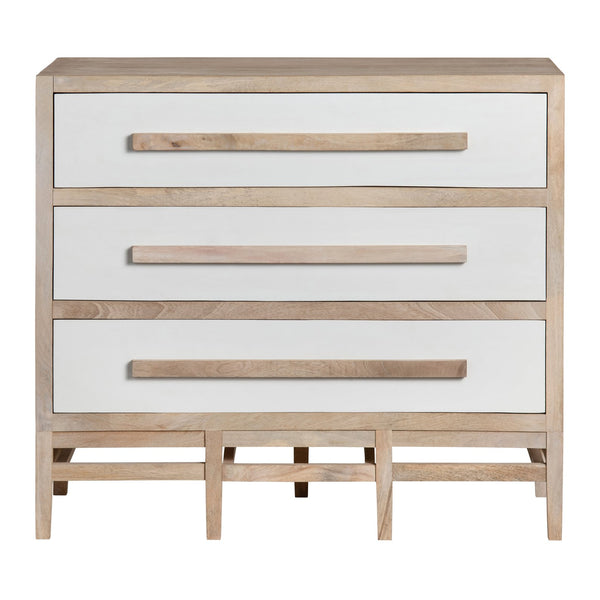 Crestview Collection Transitional 3 Drawer Accent Chest In Mango Wood – Modern Elegance With Natural Finish & Stability Brown Solid Wood Cvfnr4270