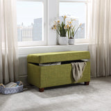 OSP Home Furnishings Storage Ottoman Green