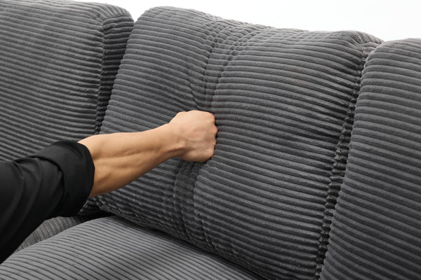 English Elm 99*69" Modular L-Shaped Sectional Sofa Set - Modern Minimalist Design, No Assembly, Versatile Comfort! W1829S00058