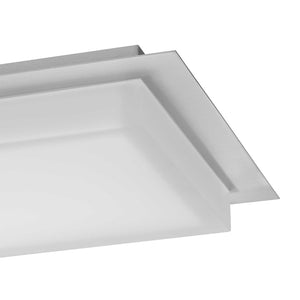 English Elm 14 Inch Square Led Flush Mount Ceiling Light Dimmable Acrylic Diffuser for Any Room Chrome B370P399081