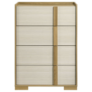 English Elm Lincoln 4-Drawer Chest - Space-Saving Storage With Modern Charm For Any Bedroom Or Hallway B062P378412