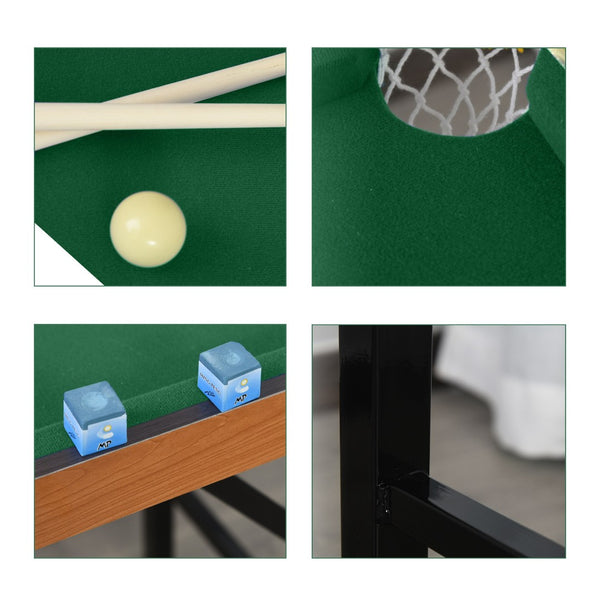 English Elm Soozier 55" Portable Folding Pool Table - Family-Friendly Game With Complete Accessories & Easy Storage W2225P217200-GIGA