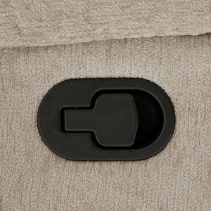 English Elm Manual Recliner Swivel Rocker Massage Chair Chenille Nursery and Living Room Seat Oatmeal N763P347287O