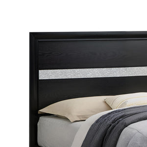 English Elm Madrid Queen Bed In Sleek Black With Built-In Storage, Modern Design & Durable Wood Finish B078S00619