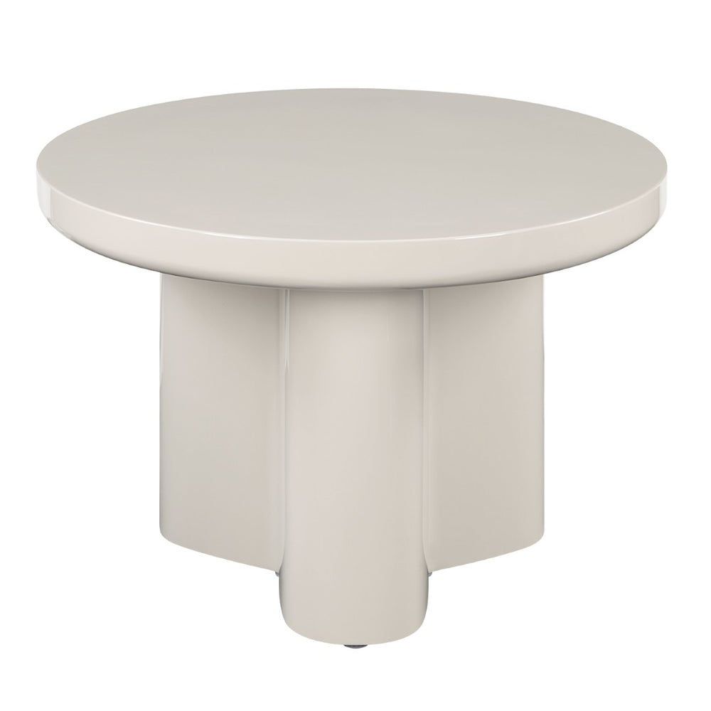 English Elm Joane Sleek Square End Table with High Gloss Mdf Top for Modern Living Spaces B2726P442576