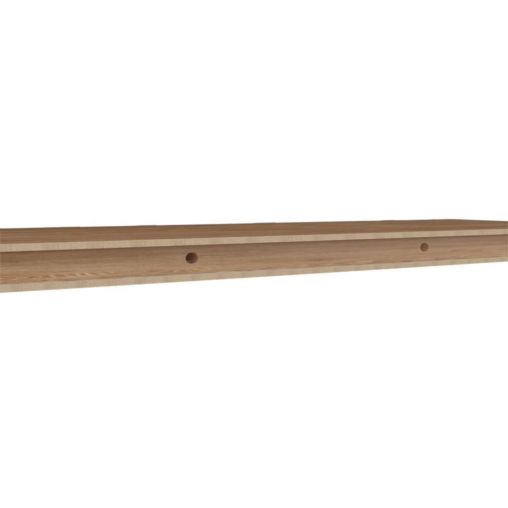 English Elm Floating Shelf Lyle Beige Pine Set of Two – Space-Saving Engineered Wood Shelves 47.2" x10.2" Durable Stylish Décor B092P238728