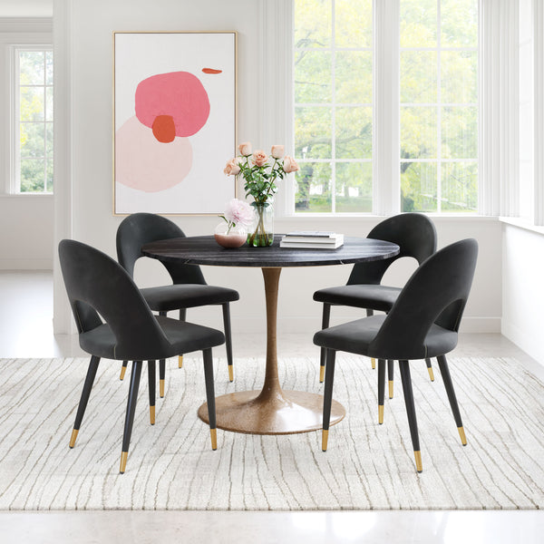 Menlo Dining Chair - Set of 2 Black 109873 Zuo Modern