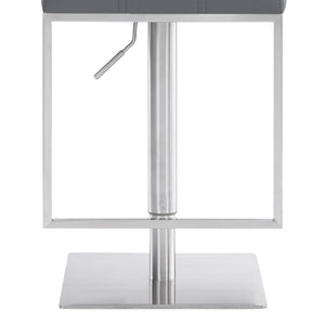 English Elm Michele Swivel Barstool Faux Leather Seat Pneumatic Height Adjustable Kitchen Island B2736P464876