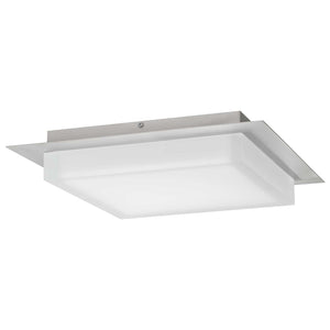 English Elm 14 Inch Square Led Flush Mount Ceiling Light Dimmable Acrylic Diffuser for Any Room Chrome B370P399081