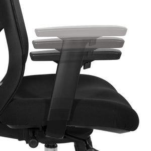 OSP Home Furnishings Progrid Ergonomic Drafting Chair with Breathable Mesh and Adjustable Lumbar Back Support 99653-30