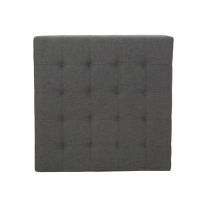 English Elm Upholstered Waffle Tufted Storage Ottoman with Birch Legs for Modern Living Rooms N757P377356E