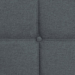 English Elm Queen Upholstered Platform Bed Frame with Button Tufted Linen Headboard, Wood Slats, 600lb Limit, Easy Assembly DARK GREY W311P195302