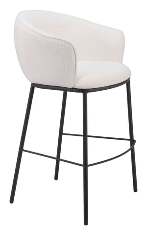 Essen Barstool Ivory 109808 Zuo Modern
