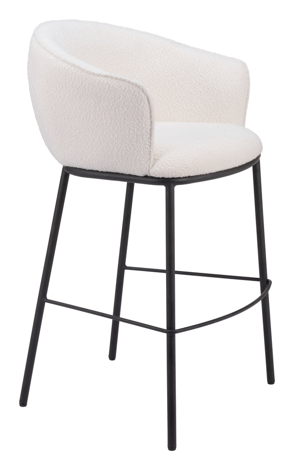 Essen Barstool Ivory 109808 Zuo Modern