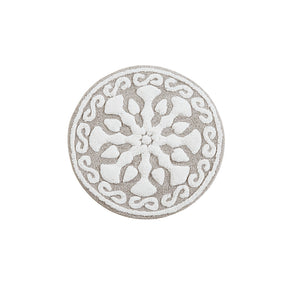 JLA Home Madison Park - Medallion Tufted Cotton Bath Rug with Plush Medallion Texture, Machine Washable, Boho Chic MP72-4430