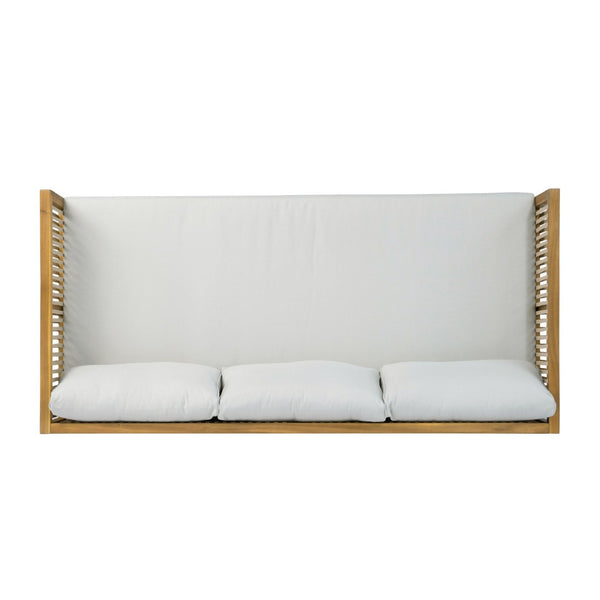 English Elm 2-piece Acacia Wood Outdoor Daybed and Coffee Table Set Resort Coastal Style N770P378689L_N770P354675L