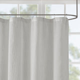 Madison Park Anna Casual Sheer Shower Curtain MP70-3467 Grey