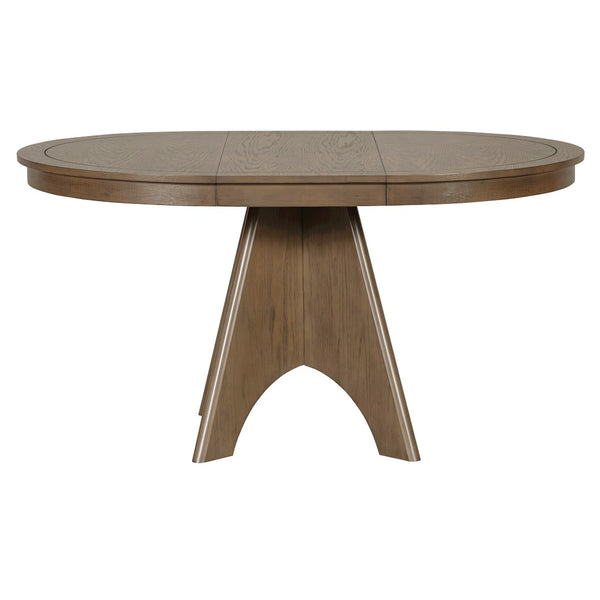 English Elm Trexm Rustic Farmhouse Extendable Dining Table Oak Veneer Drop Leaf Seats Six Espresso N715P399861P