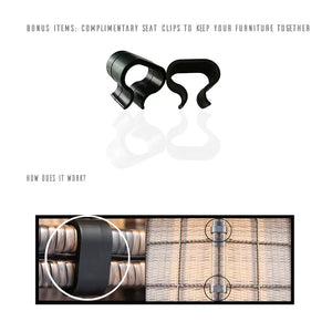 English Elm Pre-Assembled 7-Piece Rattan Sectional Set — No-Assembly Wicker Patio Sofa with Plush Cushions, Durable Weatherproof Design B120S00043