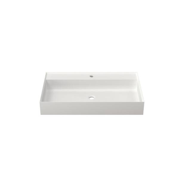 English Elm Stone Resin Seamless Vanity Basin Sculptural Sink for Modern Spa Bathrooms T3785P355779
