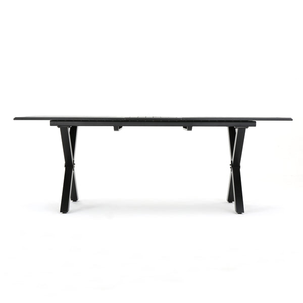 English Elm Christopher Knight Home® - Outdoor Expandable Cast Aluminum Rectangular Dining Table - Elegant, Weather-Resistant Design! N768P348384B
