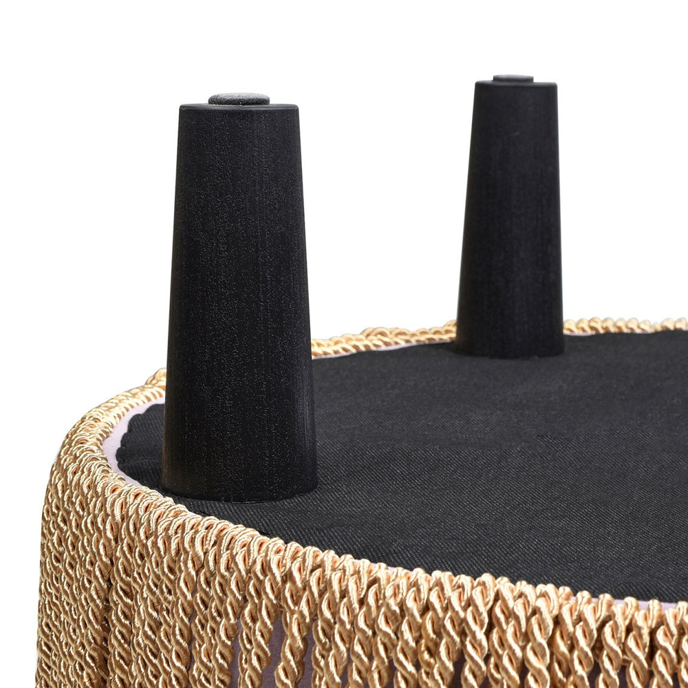 English Elm Jennifer Taylor Home - Yolanda 24" Round Lavender Velvet Accent Ottoman - Elegant, Versatile Footrest & Side Table For Home B2719P245931