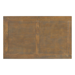 English Elm U_Style Vintage Coffee Table With Artistic Vase Legs & Luxurious Pine Veneer For Timeless Elegance N711P256967D-GIGA