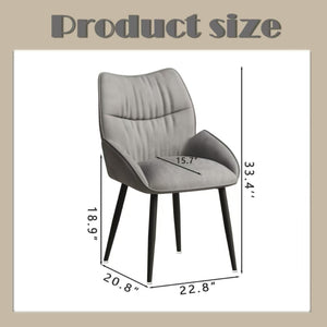 English Elm Luxury Velvet Dining Chair Set of Four with Cushioned Seats and Sturdy Metal Frame W1727S00011