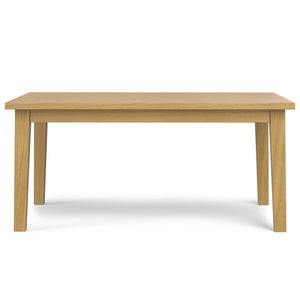 English Elm Eastwood Oak Dining Table 66"x40" Solid Oak Veneer, Thick Legs, Hand-Finished Lacquer, Seats 6 B136P203500
