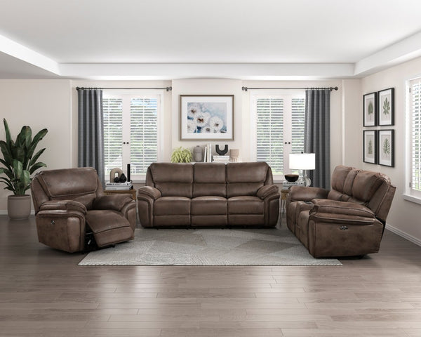 English Elm Plush Power Recliner with Usb Port Microfiber Upholstery and Solid Wood Frame Support B011P229987