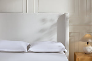 English Elm Harper Upholstered King Bed With 54" Wingback Headboard, Cream Chenille, Easy Assembly & Comfort B083P227898