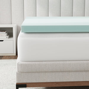 English Elm 3 Inch Certipur-us Memory Foam Full Mattress Topper Breathable Pressure Relief B337P335282