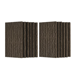 English Elm 3d Faux Stone Pu Wainscoting Panels Lightweight Waterproof Interior Accent Wall Set Carbon Black W347P478189