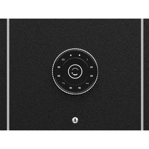 English Elm 8 Gun Capacity Rifle Safe with Digital Lock, Removable Shelf, LED Light, Drawer & Scoped Rack - Black W396P272391