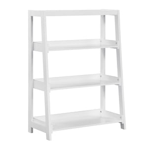 English Elm Modern Wooden Bookcase with Three Graduated Shelves for Books Toys and Decor Display White B011P460152