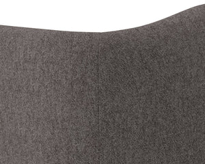 Sunpan BIRRIT Sofa - Contemporary Alaska Hedgehog Brown Couch with Durable Performance Fabric & Tufted Detail 110707